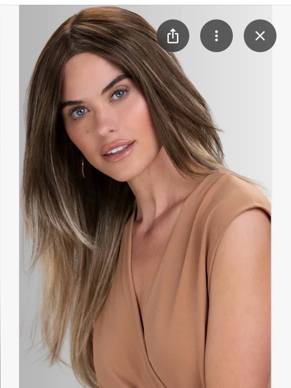 Jon Renau Zara lite color Fawn synthetic long Blonde/Brown wig new with tags